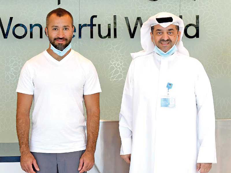 الخشتي مستقبلاً بطل الكويتي المصنف الأول عالميا في رياضة الدراجات المائية يوسف العبدالرزاق