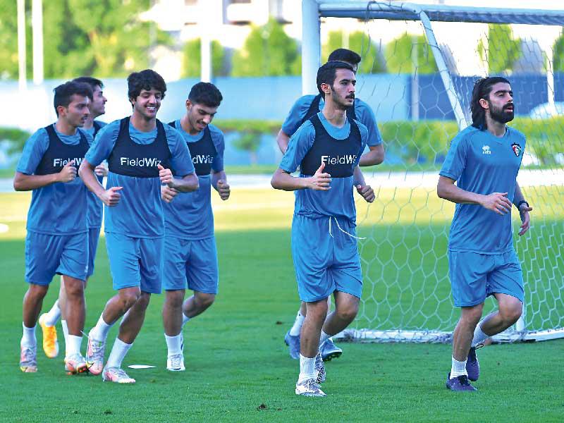 تدريب سابق للازرق