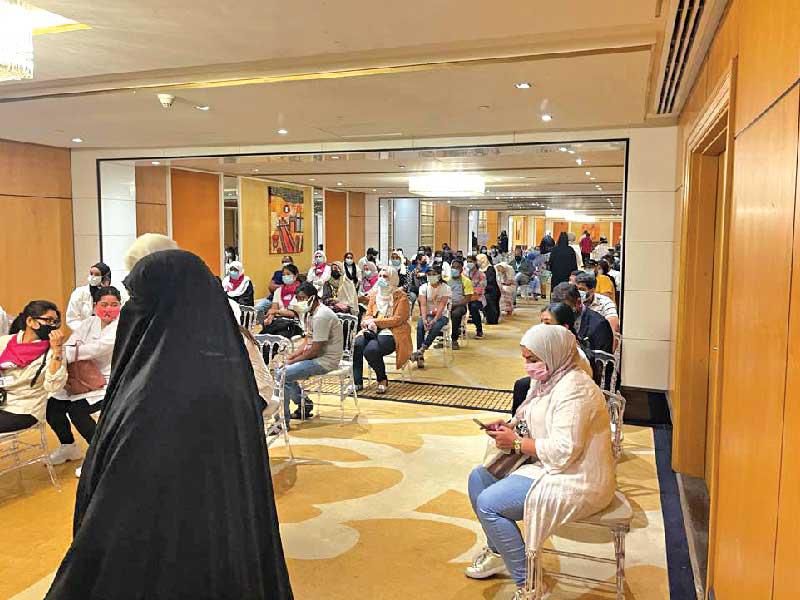 جانب من حملة التطعيمات