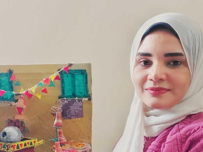 الفنانة التشكيلية المصرية هبة عتمان