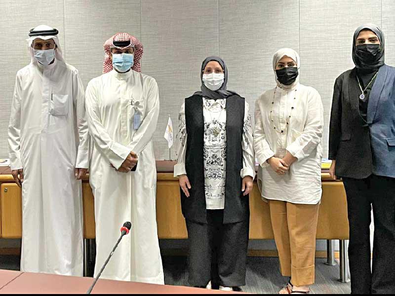 الفاضل مع وفد «دعم المخترعين» خلال اللقاءn