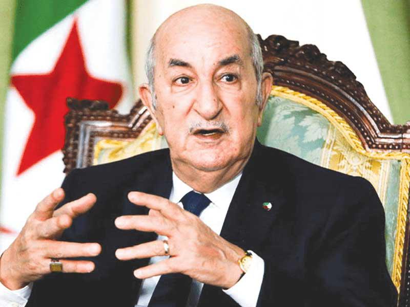 الرئيس الجزائري عبدالمجيد تبون