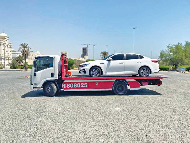 إحدى المركبات المضبوطة 