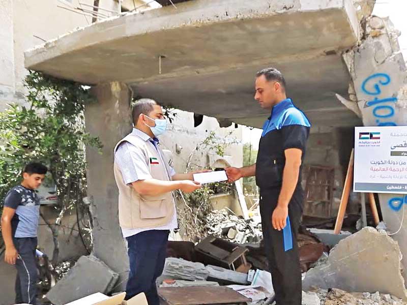 جانب من مساعدات جمعية الرحمة العالمية