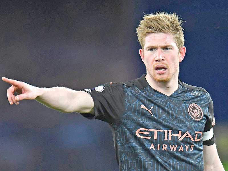 لاعب مانشستر سيتي  البلجيكي كيفن دي بروين