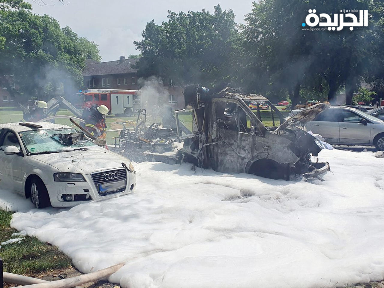 إصابة 15 شخصاً جراء انفجار سيارة إسعاف في ألمانيا