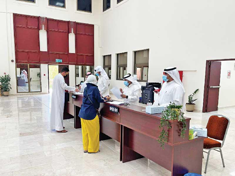 جانب من استقبال أصحاب الحضانات الخاصة أمس