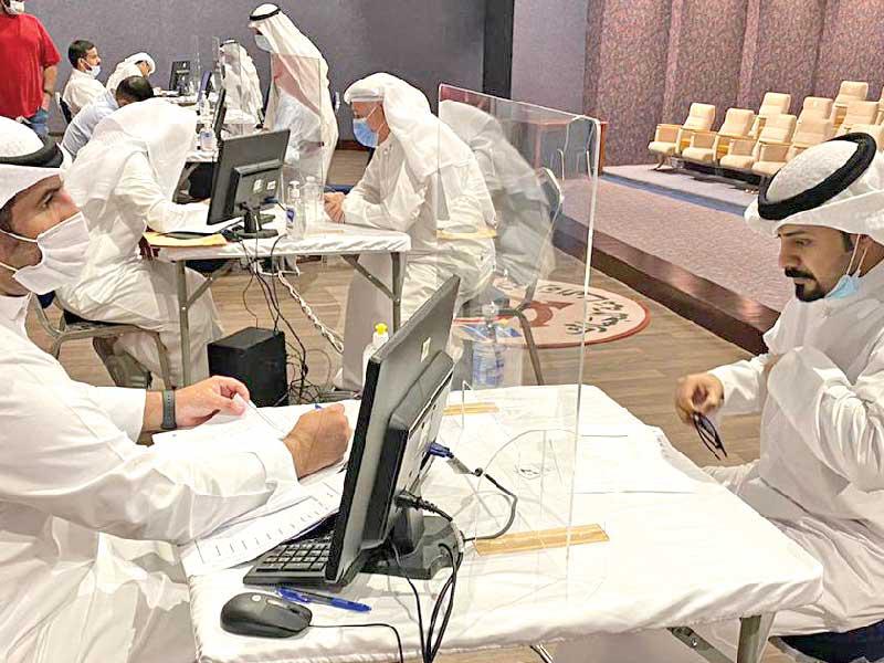 جانب من الاختبارات 