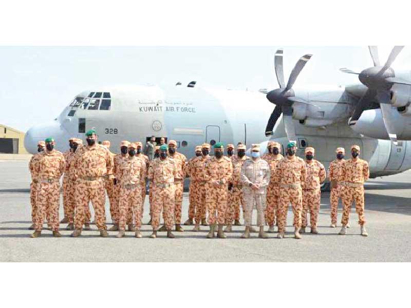 القوة الكويتية المشاركة في التمارين المشتركة
