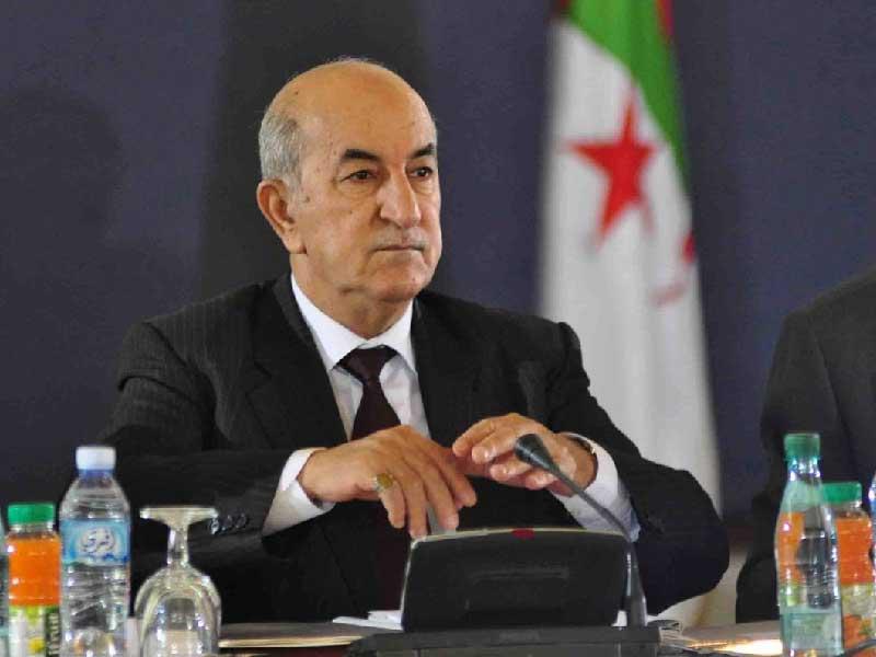 الرئيس الجزائري عبدالمجيد تبون