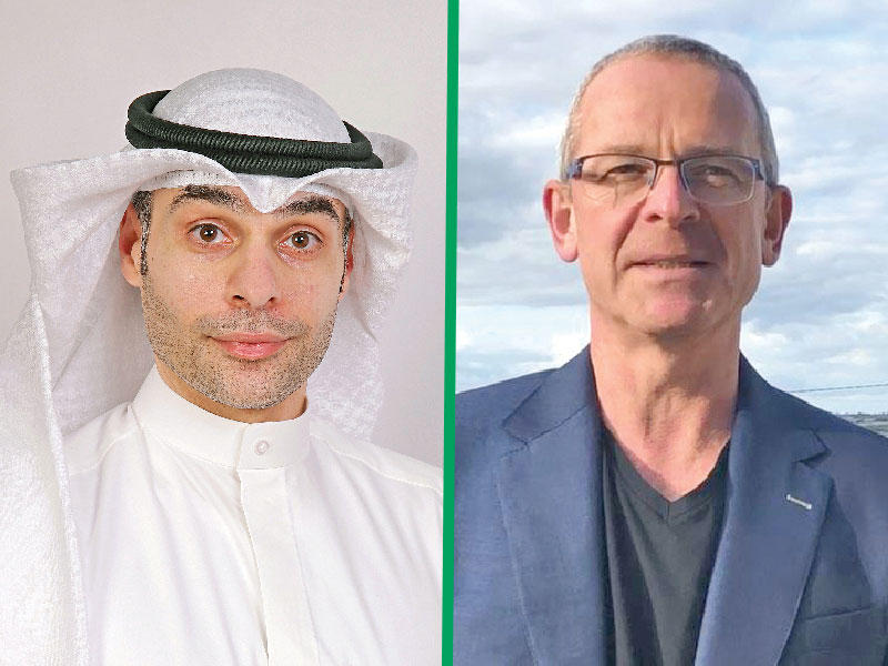 نائب الرئيس ورئيس وحدة العملاء العالمية لمجموعة شركة Ooredoo في الشرق الأوسط وإفريقيا كيفن مورفي - مدير إدارة الشبكات والراديو- قطاع التكنولوجيا لدى Ooredoo الكويت عيسى حيدر