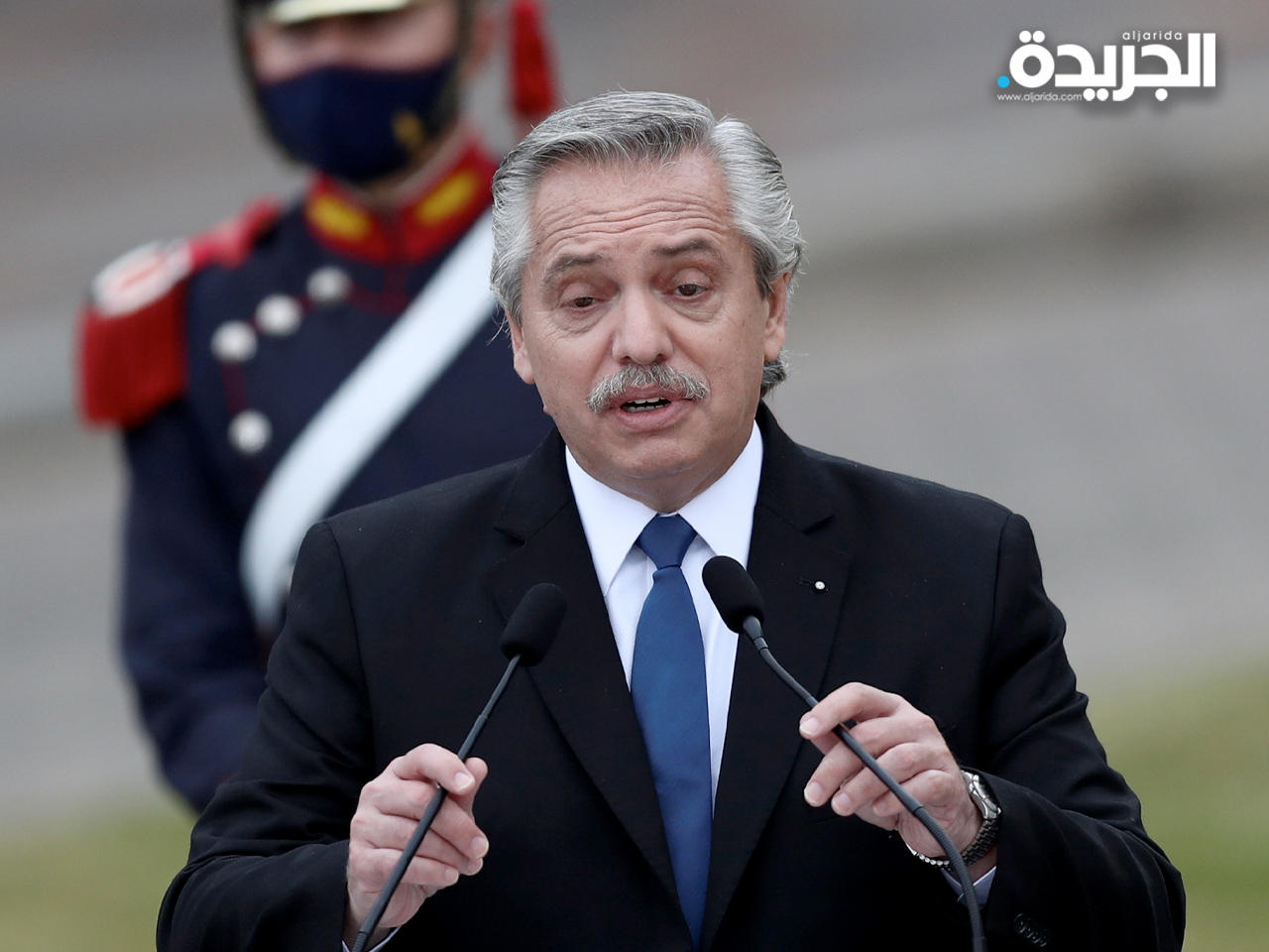 الرئيس الأرجنتيني ألبرتو فرنانديز