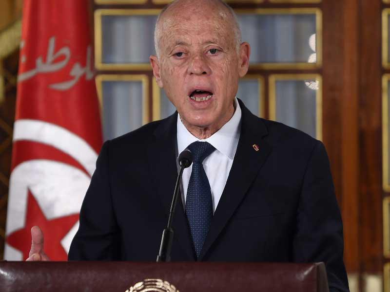 الرئيس التونسي قيس سعيّد 