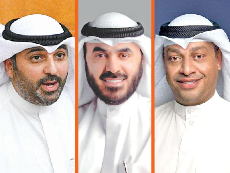 النواب د. حمد المطر وأسامة المناور ومهند الساير