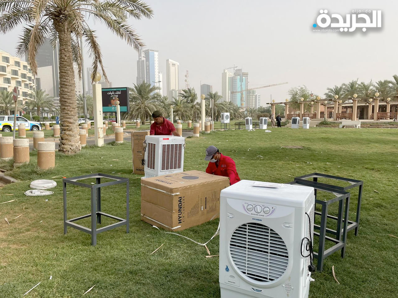 مكيفات الماء في ساحة الإرادة