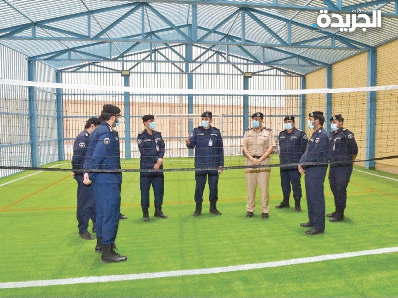 معرفي وقيادات القطاع في أحد المواقع المفتتحة