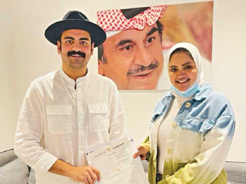 حبيبة العبدالله مع عبدالله عبدالرضا 