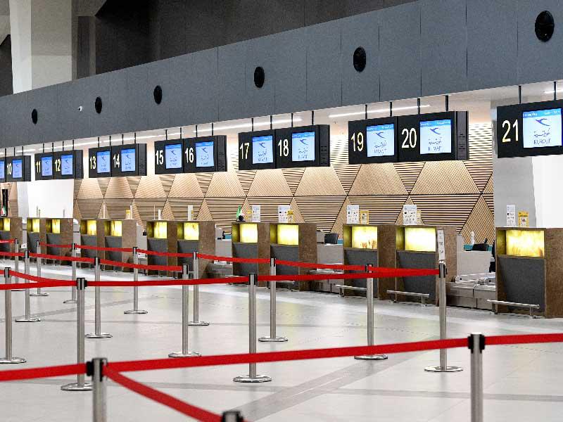 مطار الكويت في أجواء غياب حركة السفر