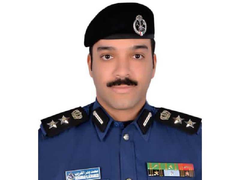 مدير إدارة العلاقات العامة والإعلام بقوة الإطفاء العام العقيد محمد الغريب