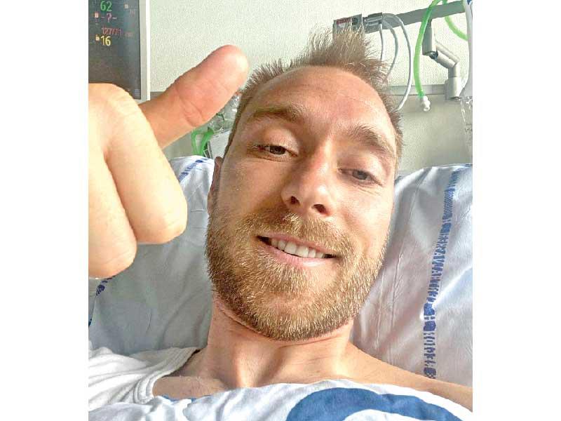 لاعب المنتخب الدنماركي كريستيان إيركسن 