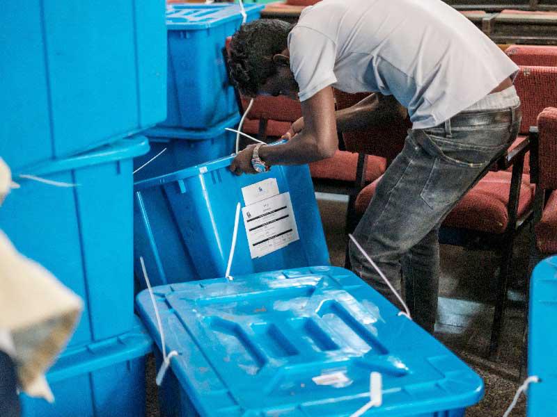 صناديق اقتراع الانتخابات الإثيوبية 