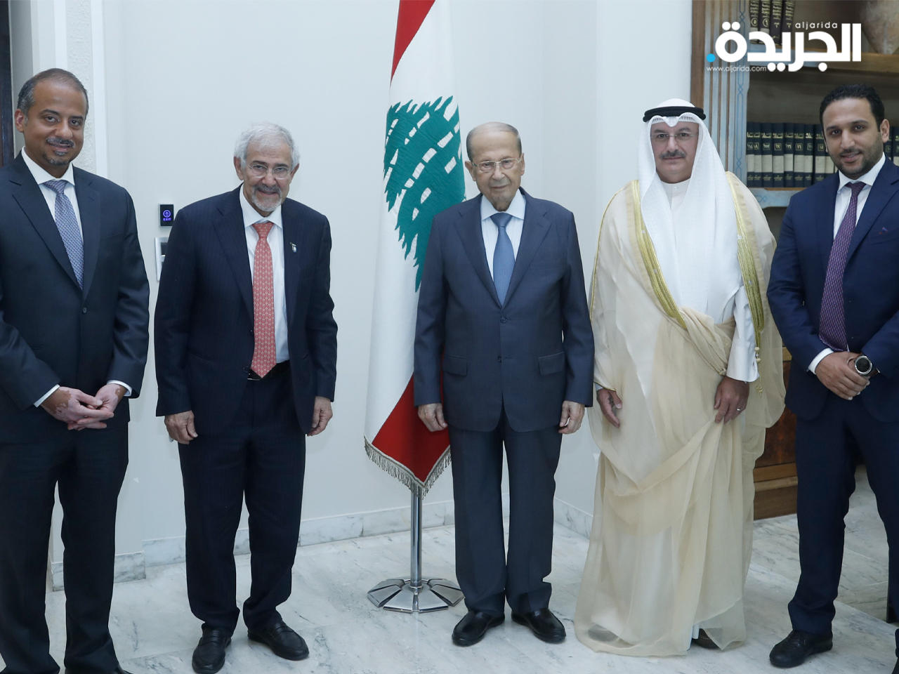 الرئيس اللبناني خلال لقاءه د. هلال الساير