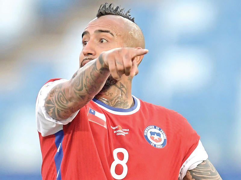  اللاعب التشيلي أرتورو فيدال