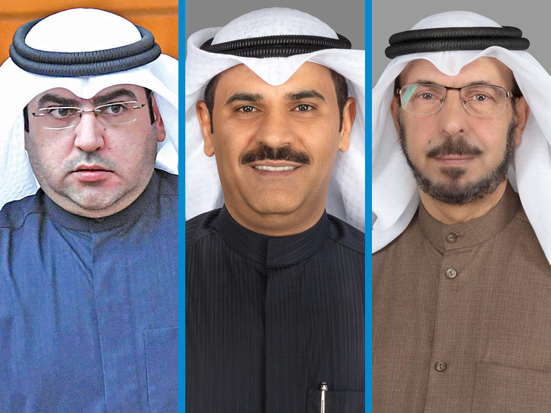 النواب الصيفي الصيفي ومساعد العارضي ود. عبدالكريم الكندري