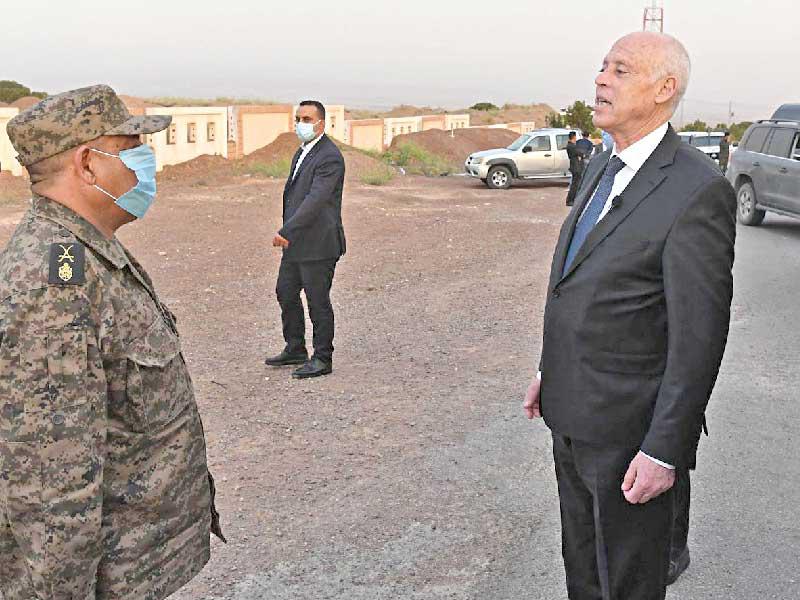  الرئيس التونسي قيس سعيد