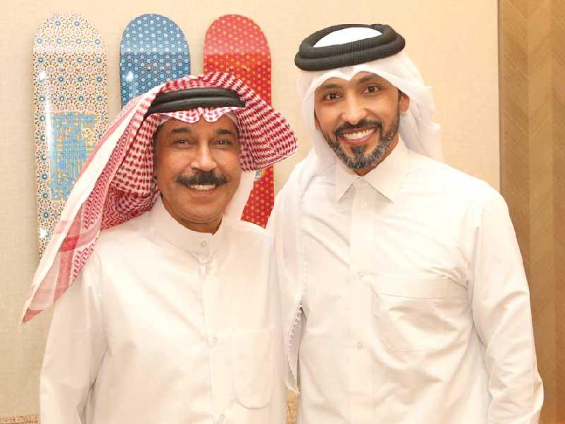الفنان عبدالله الرويشد والفنان فهد الكبيسي