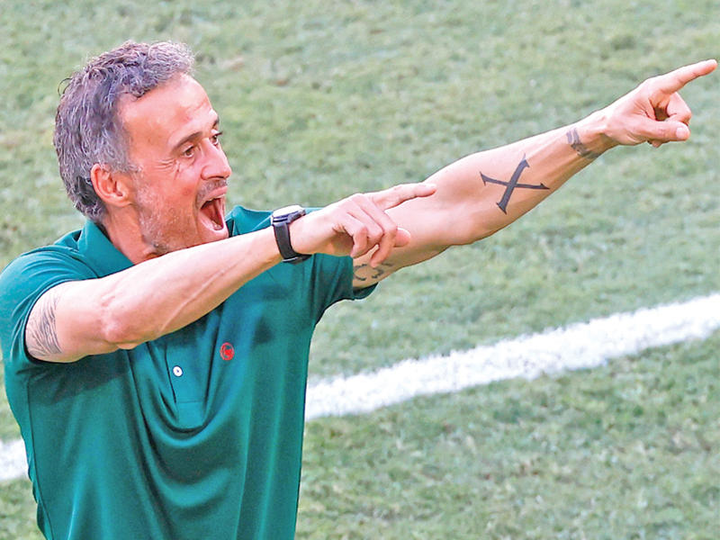 مدرب المنتخب الاسباني لويس إنريكي