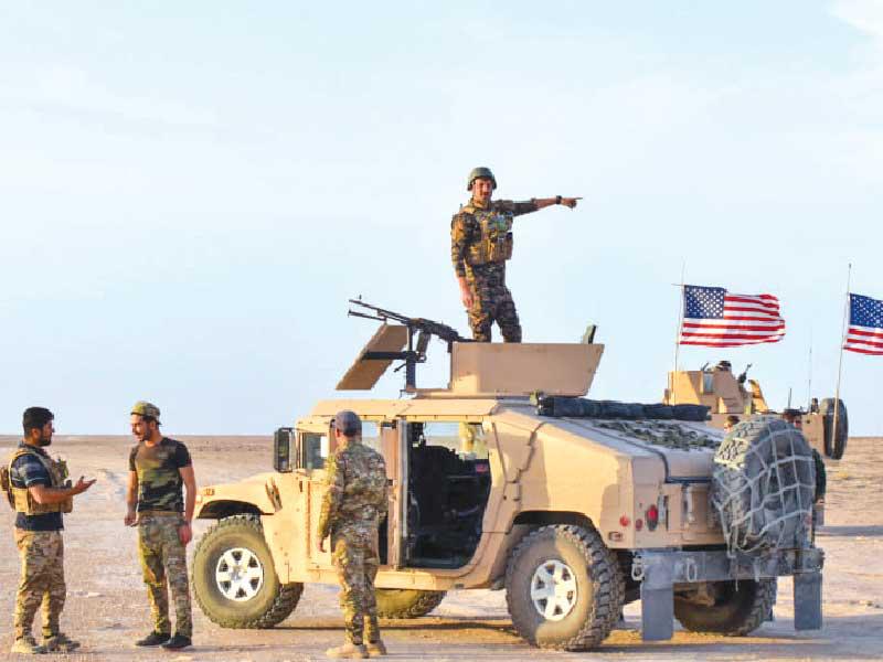 دورية أميركية كردية ضمن عملية العزم الصلب في سورية 