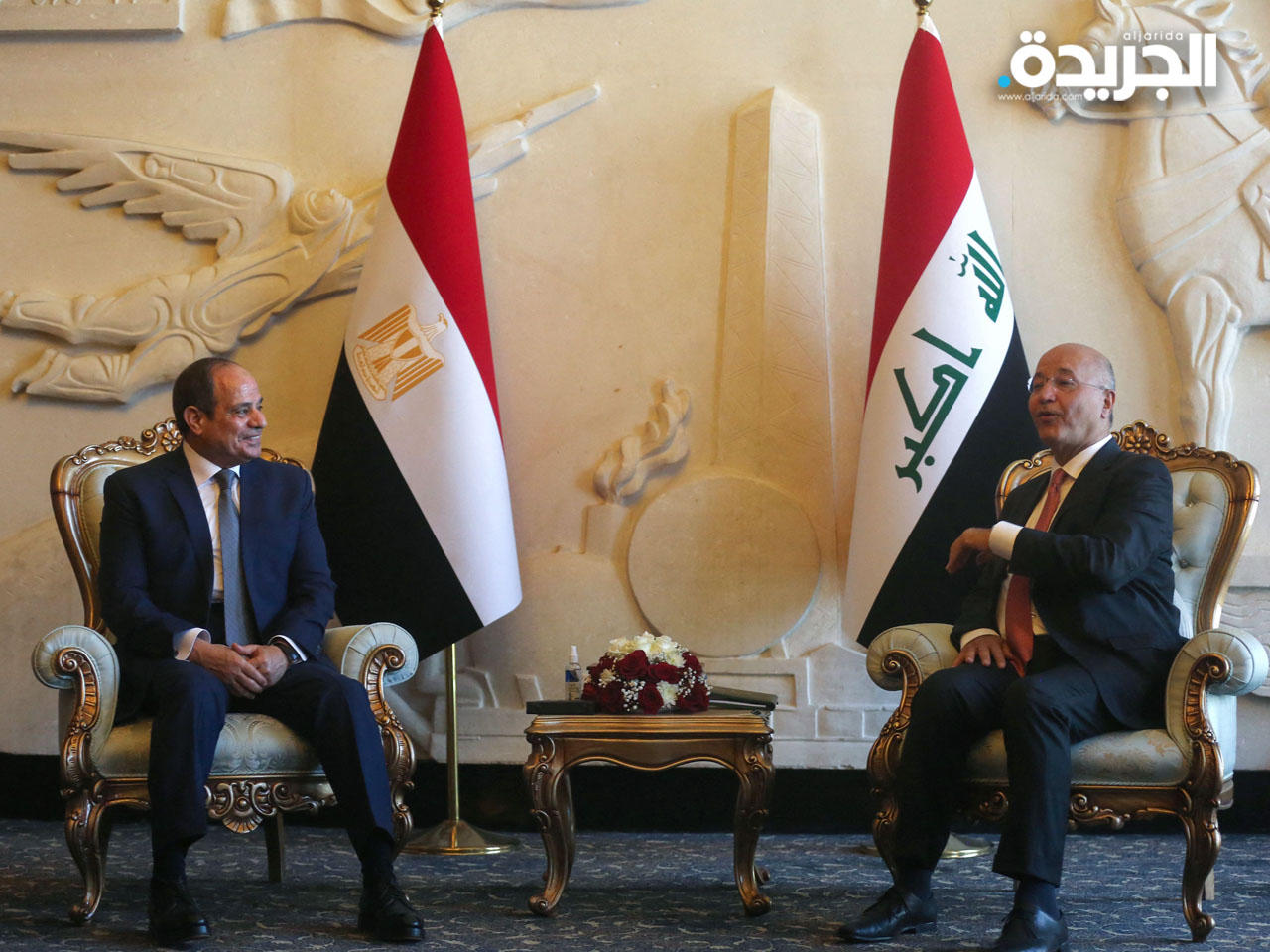 السيسي أول رئيس مصري يزور العراق منذ غزو الكويت