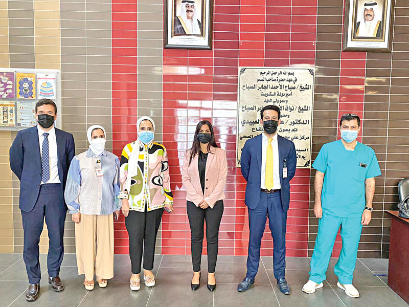 وفد مستشفى «نيس» الفرنسية خلال الزيارة