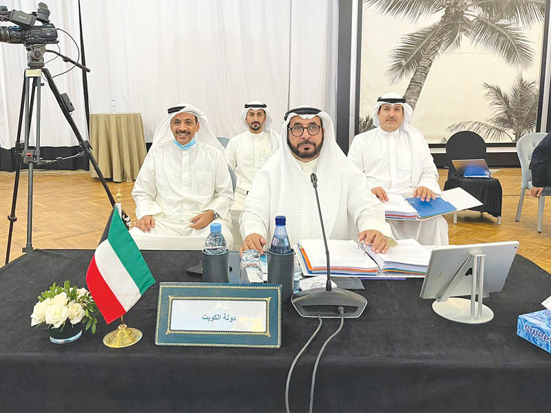الوفد الكويتي في اجتماعات المجلس التنفيذي للطيران المدني أمس