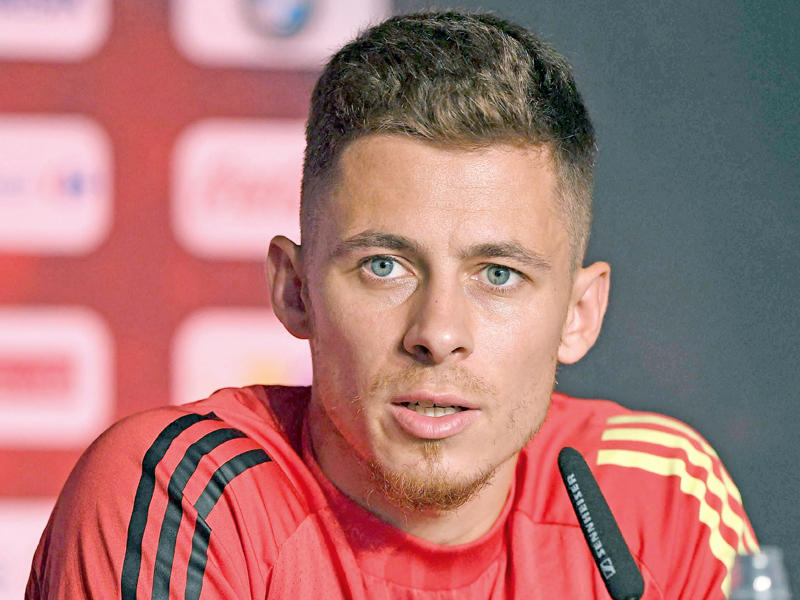 لاعب وسط بلجيكا  ثورغان هازارد