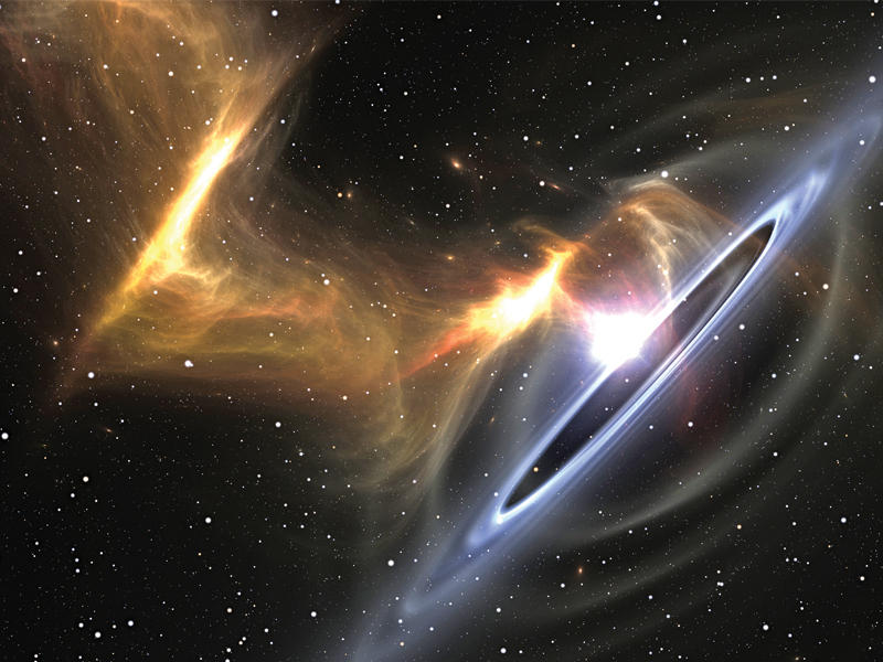 تصادم ثقب أسود بنجم نيتروني