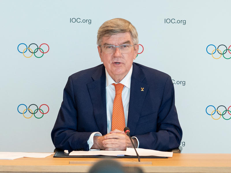 رئيس اللجنة الأولمبية الدولية  توماس باخ