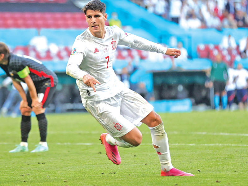 مهاجم إسبانيا ألفارو موراتا