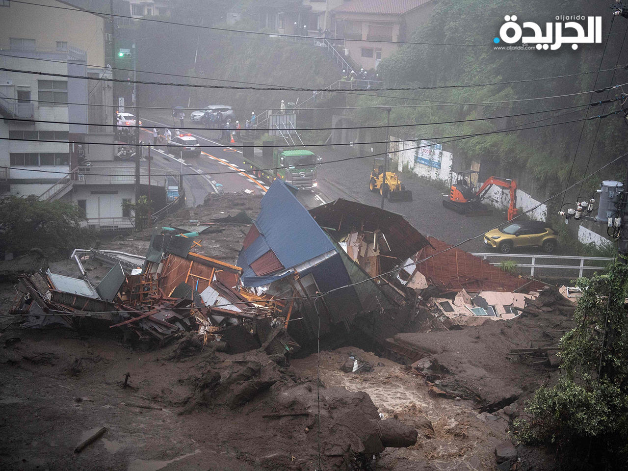 انزلاق تربة في اليابان