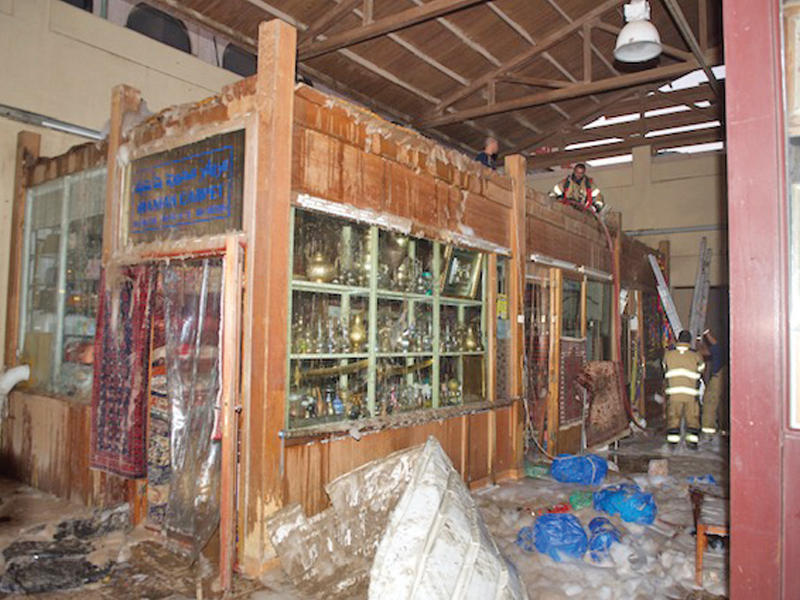 جانب من حادث حريق المباركية 