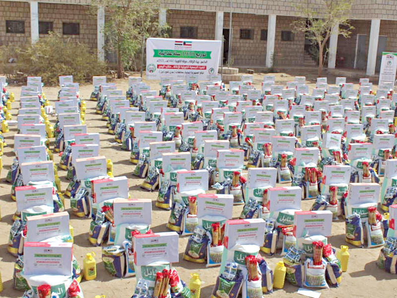 جانب من المساعدات الكويتيةn