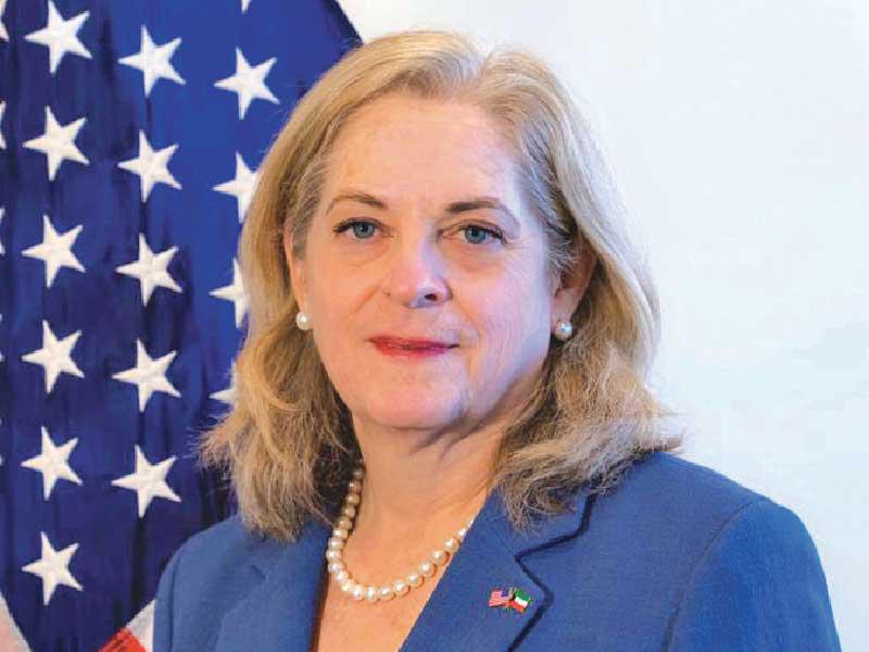 السفيرة الأميركية لدى البلاد ألينا رومانوسكي