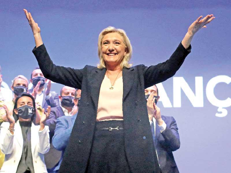 مارين لوبن رئيسة للحزب التجمع الوطني اليميني