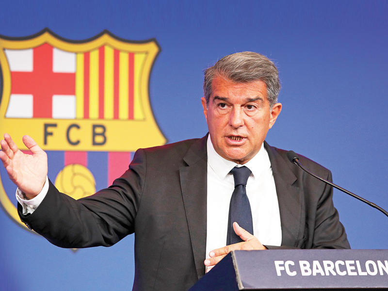 خوان لابورتا رئيس برشلونة