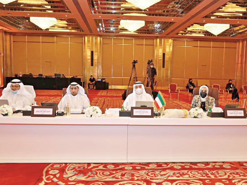 رئيس ديوان المحاسبة، فيصل الشايع خلال مشاركته في اجتماع المجلس التنفيذي لـ«الأرابوساي»