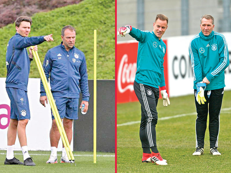 أندرياس كوبكه  وتير شتيغن - هانز فليك الى جانب رويل