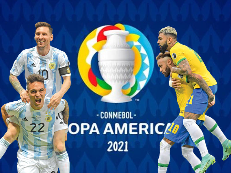 نيمار وباربوزا نجما منتخب البرازيل - لاوتارو وميسي نجما منتخب الأرجنتين