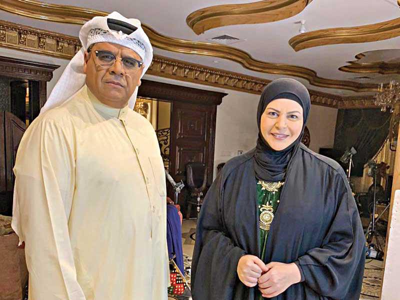 داود حسين مع عبير الجندي 