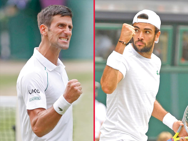 الإيطالي ماتيو بيريتيني - الصربي نوفاك ديوكوفيتش